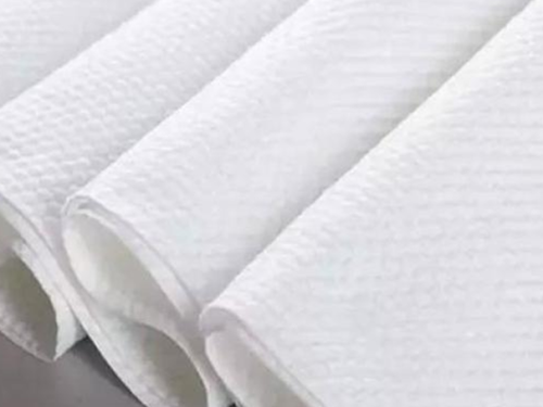 Wipes with a semi-cross spunlace cloth Semi-cross laying spunlace nonwoven fabric